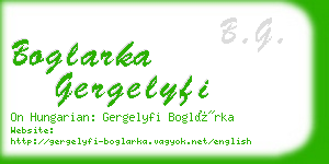 boglarka gergelyfi business card